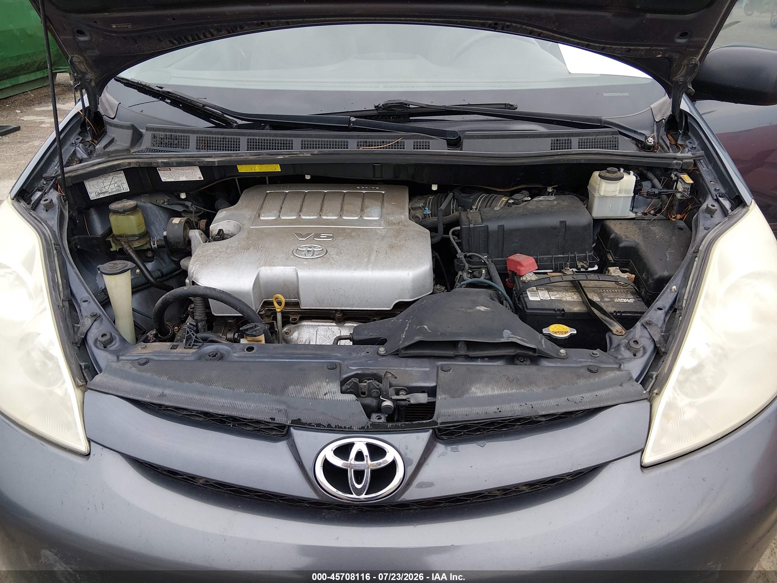 2009 Toyota Sienna Ce Blue vin: 5TDZK23CX9S234675