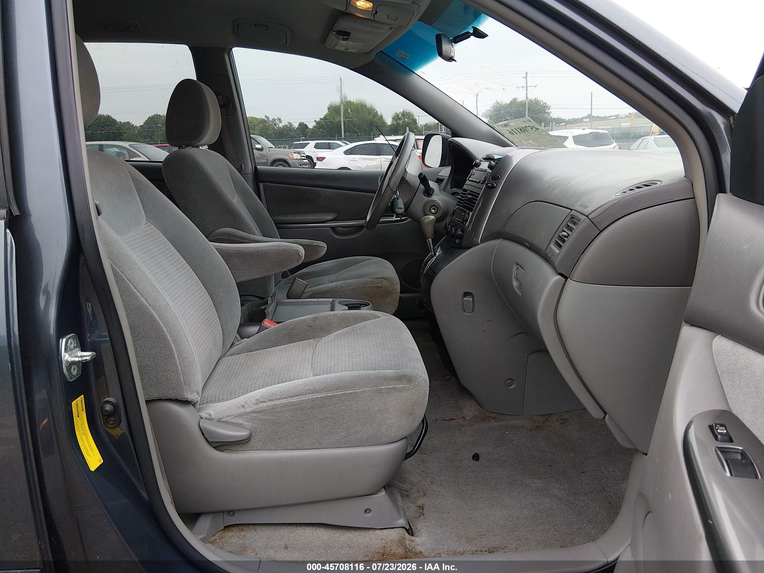 2009 Toyota Sienna Ce Blue vin: 5TDZK23CX9S234675