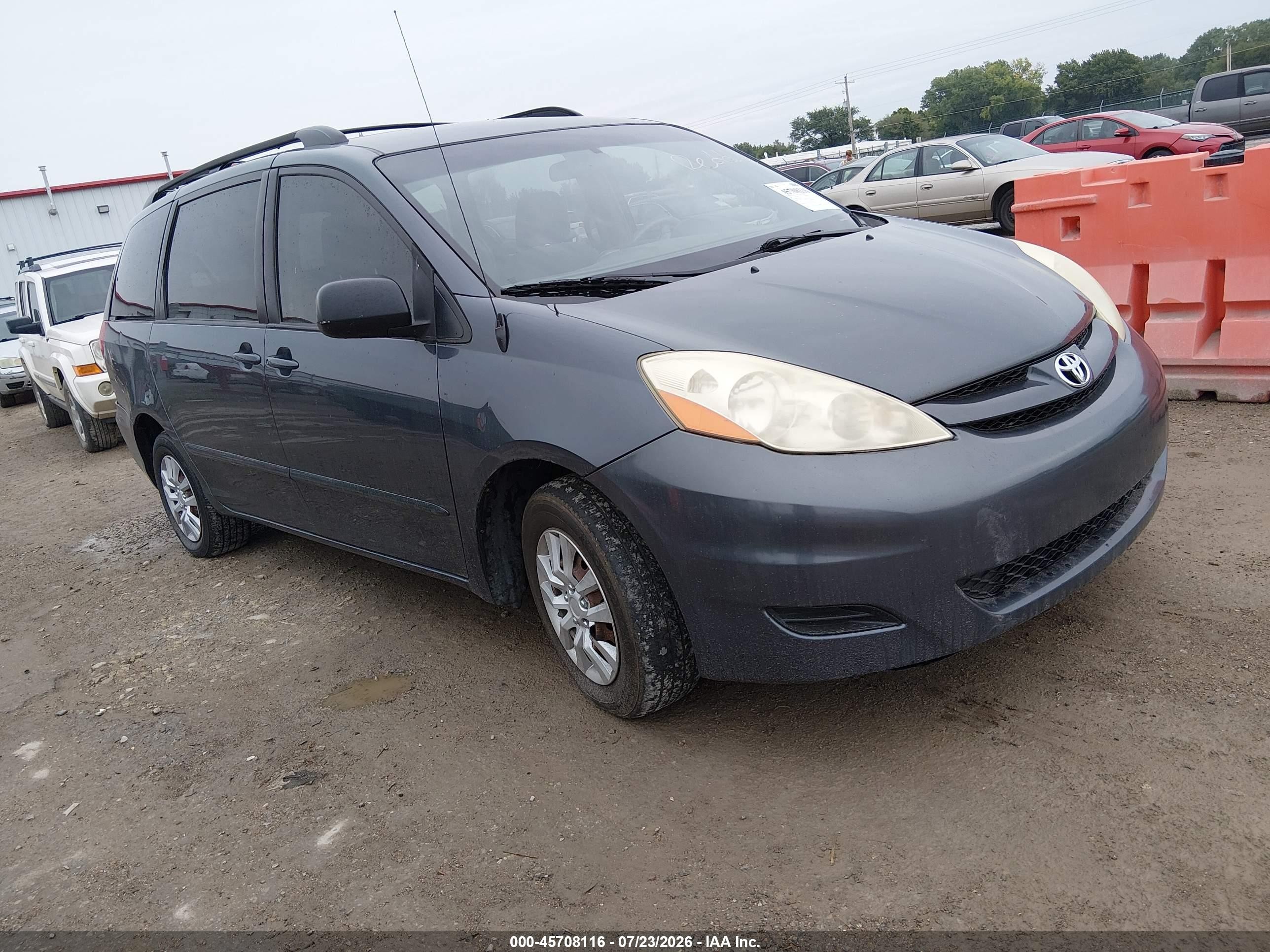 2009 Toyota Sienna Ce Blue vin: 5TDZK23CX9S234675