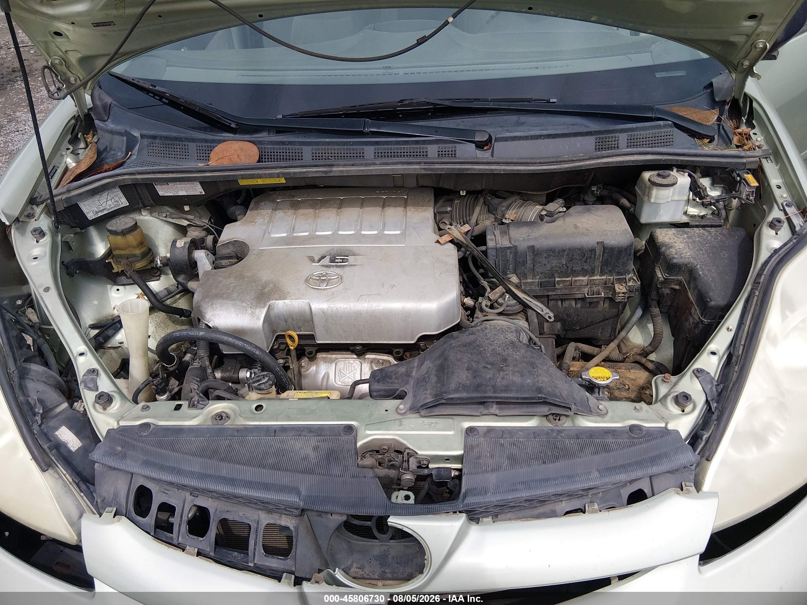 2009 Toyota Sienna Le Зеленый vin: 5TDZK23CX9S245966