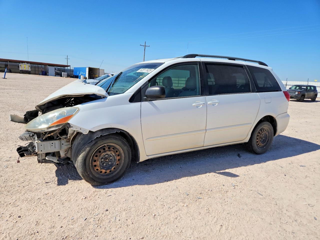 2009 Toyota Sienna Le 7-passenger White vin: 5TDZK23CX9S280149