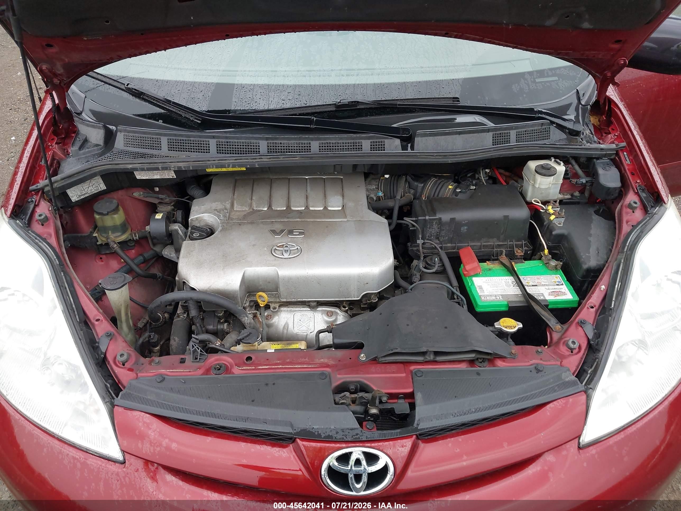 2009 Toyota Sienna Le Red vin: 5TDZK23CX9S281074