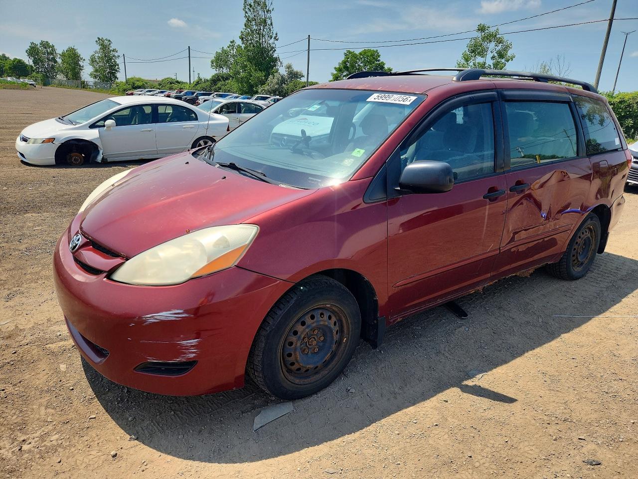 2007 Toyota Sienna Ce Red vin: 5TDZK29C27S044325