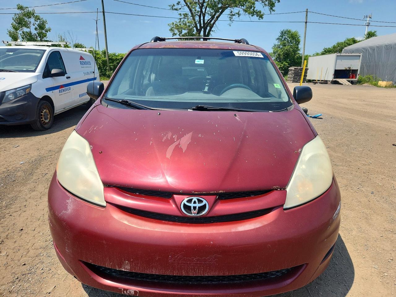 2007 Toyota Sienna Ce Red vin: 5TDZK29C27S044325