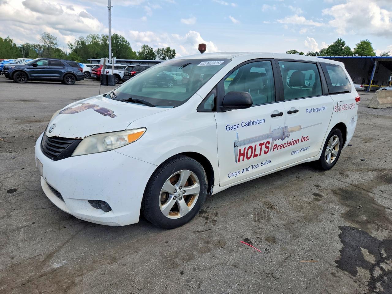 2014 Toyota Sienna L 7-passenger Белый vin: 5TDZK3DC0ES409580