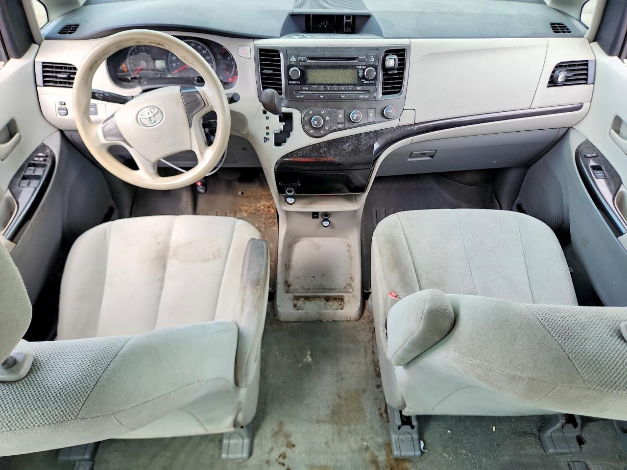 2014 Toyota Sienna L 7-passenger White vin: 5TDZK3DC0ES409580