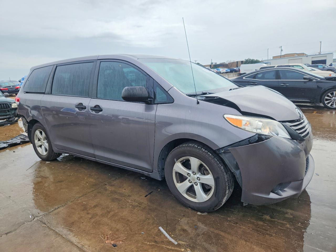 2014 Toyota Sienna L 7-passenger Gray vin: 5TDZK3DC0ES455216