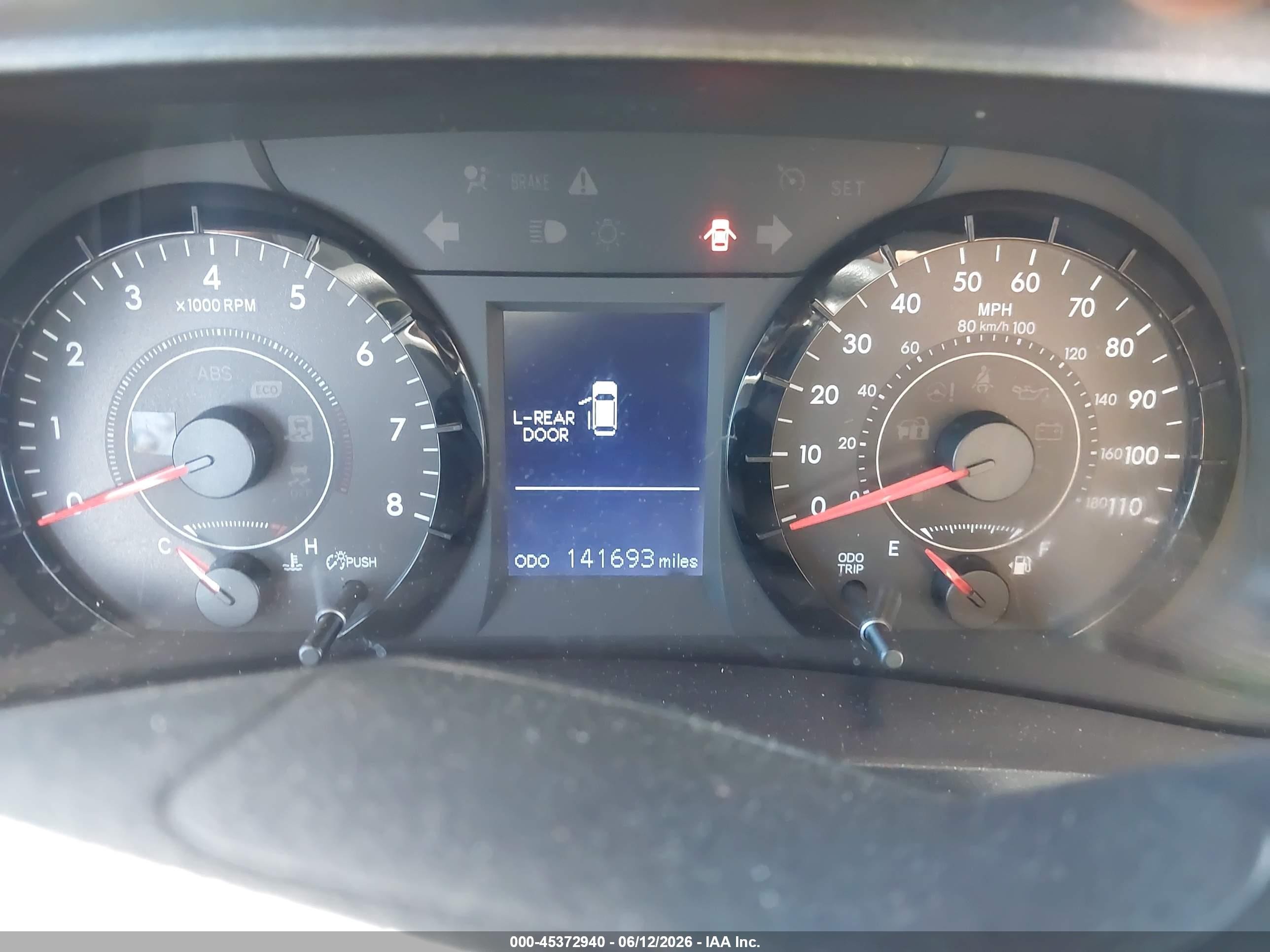 2015 Toyota Sienna L 7 Passenger Серый vin: 5TDZK3DC0FS613264