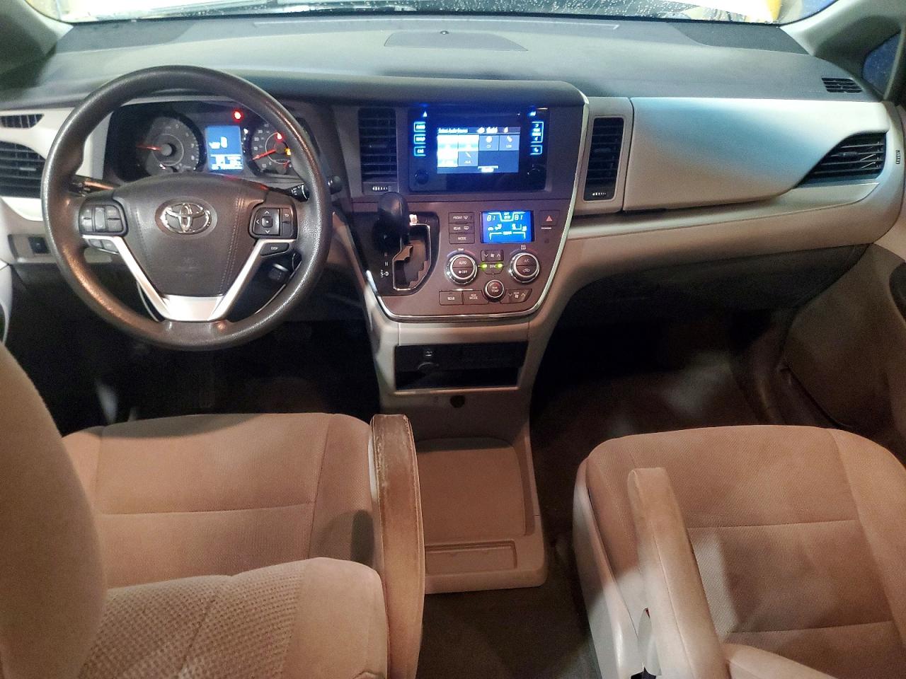 2015 Toyota Sienna L 7-passenger White vin: 5TDZK3DC1FS563362