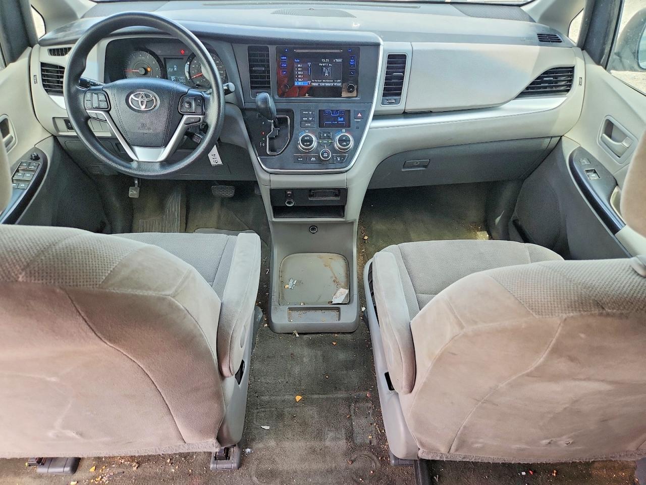 2015 Toyota Sienna L 7-passenger White vin: 5TDZK3DC1FS603746