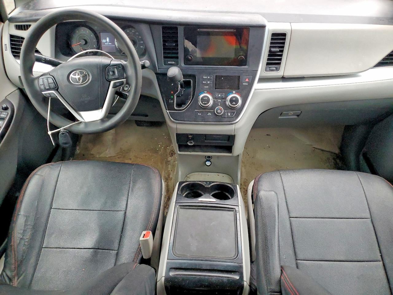 2015 Toyota Sienna L 7-passenger Gray vin: 5TDZK3DC2FS614593