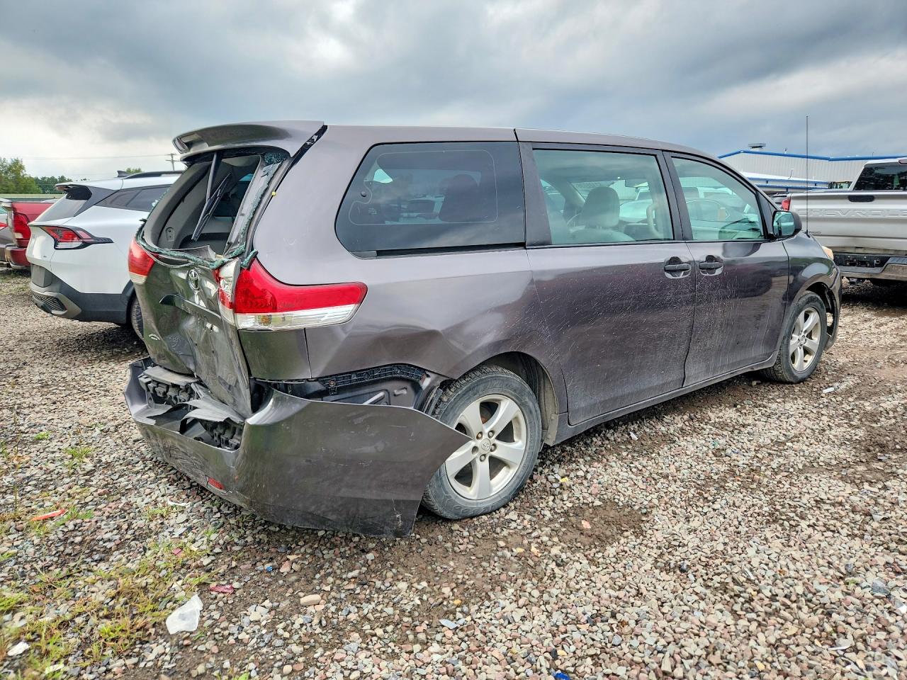 2014 Toyota Sienna L 7-passenger Серый vin: 5TDZK3DC3ES439088