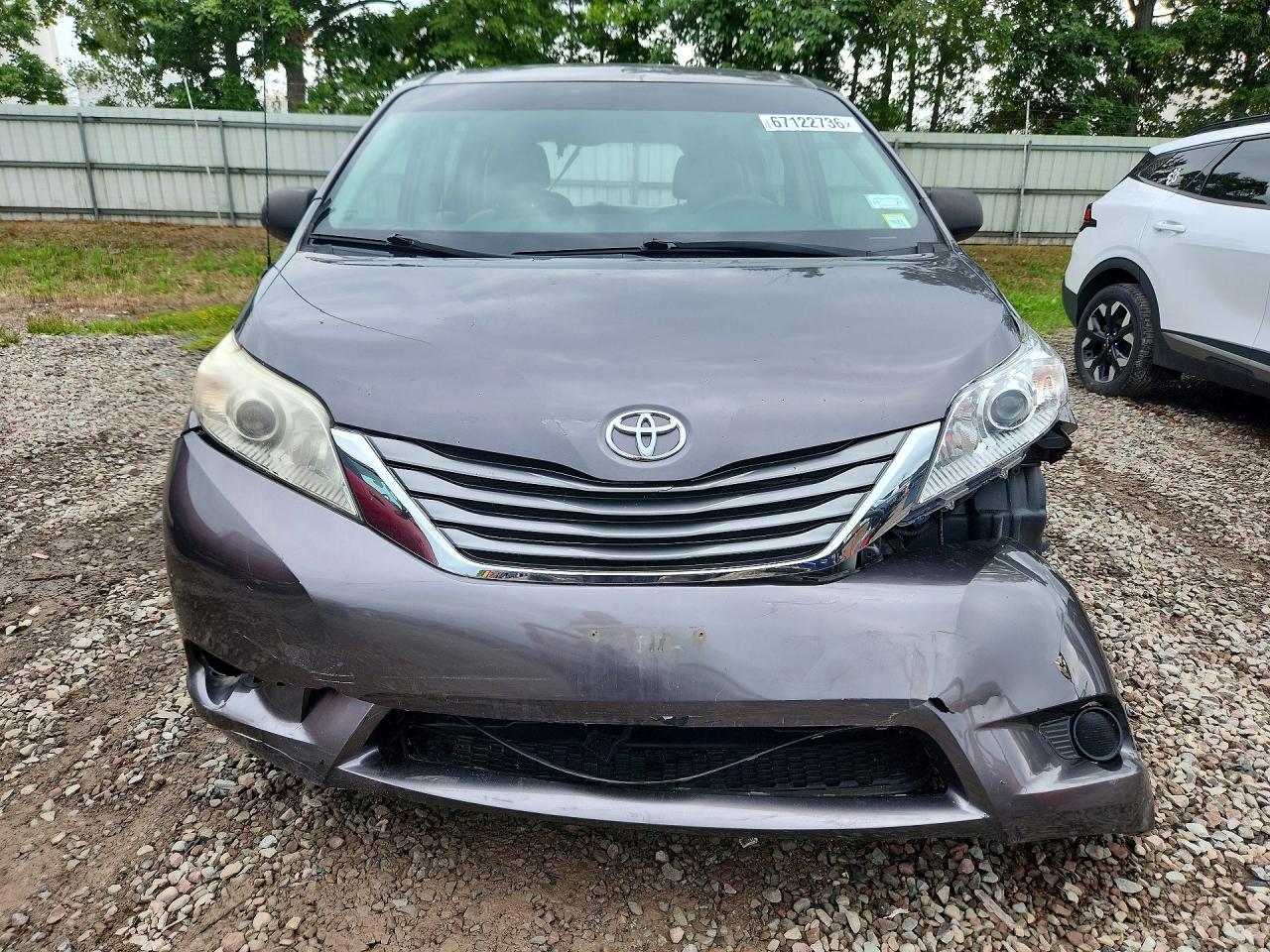 2014 Toyota Sienna L 7-passenger Серый vin: 5TDZK3DC3ES439088