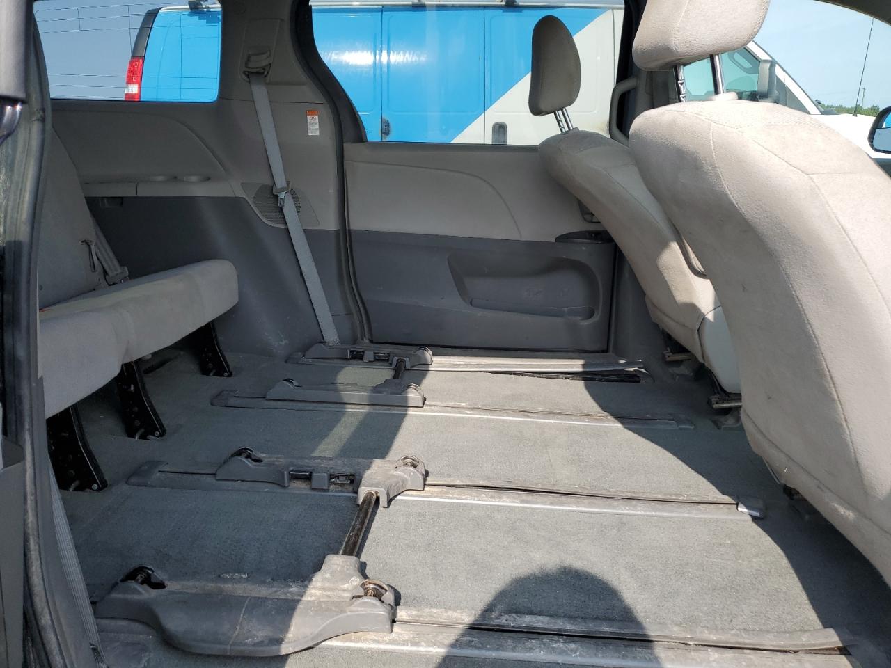 2015 Toyota Sienna L 7-passenger Black vin: 5TDZK3DC3FS629426 Damage: Left Rear Seat, Missing, Replacement Required