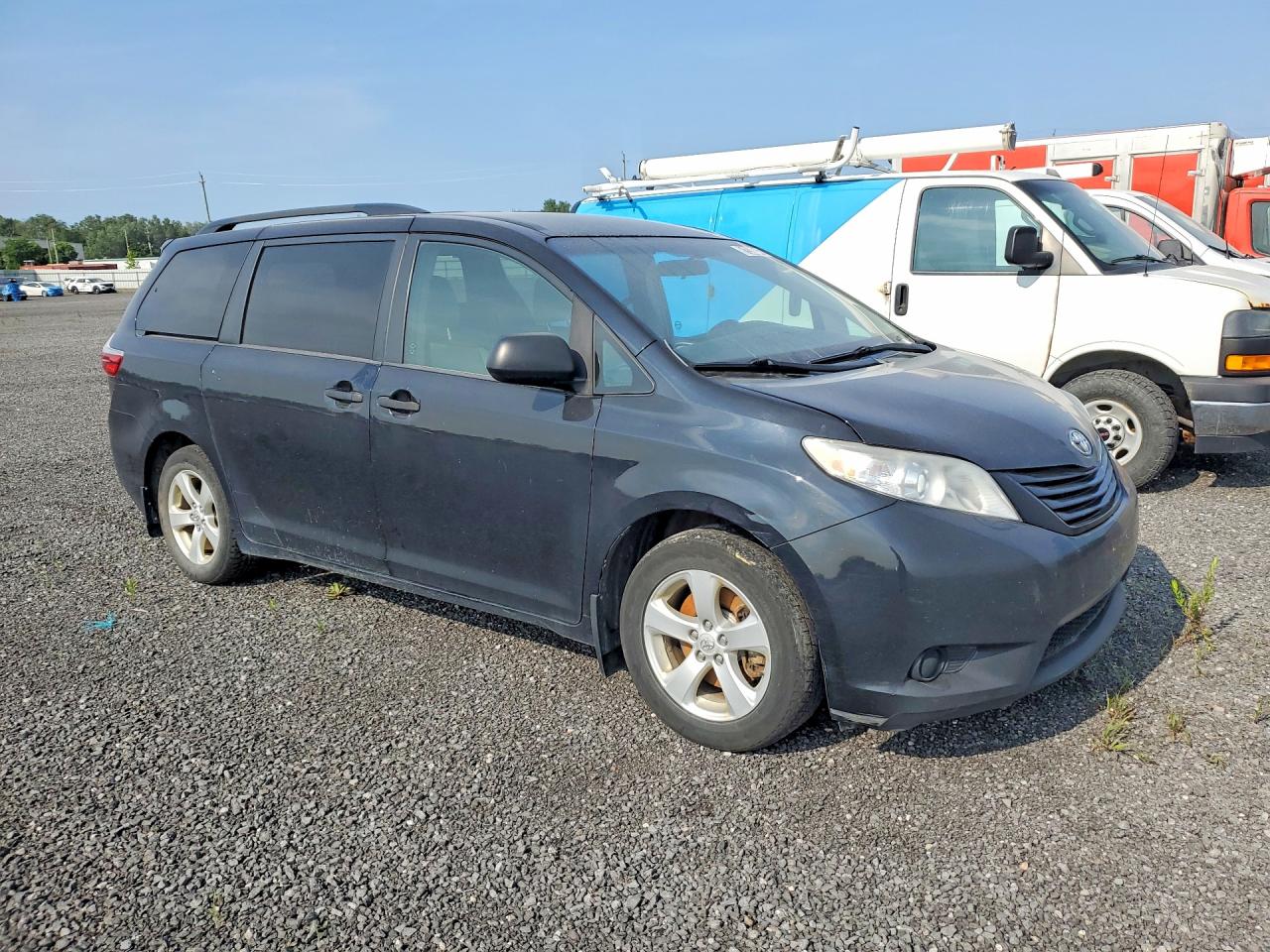 2015 Toyota Sienna L 7-passenger Black vin: 5TDZK3DC3FS629426