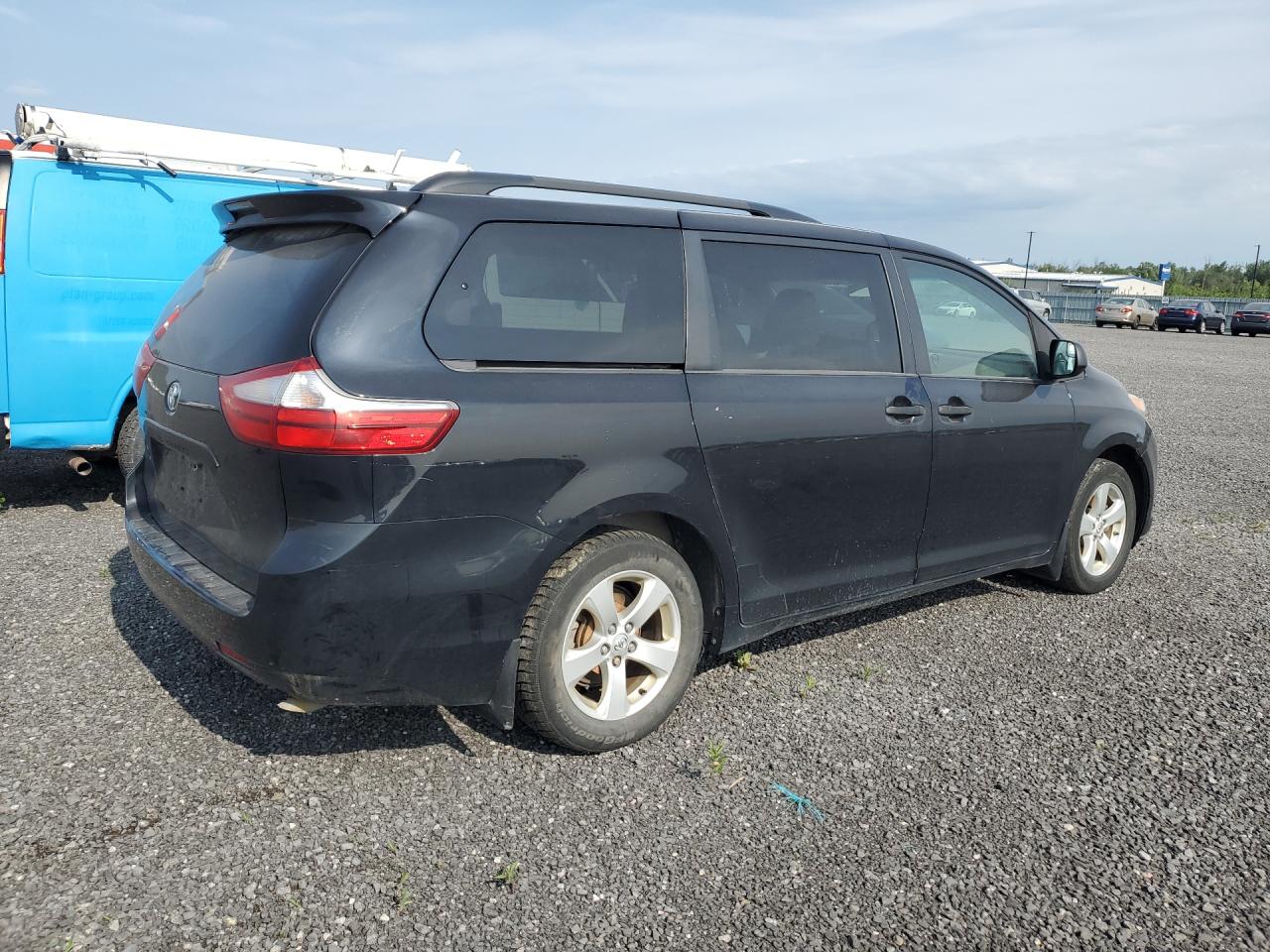 2015 Toyota Sienna L 7-passenger Black vin: 5TDZK3DC3FS629426 Damage: Right Qtr Panel, Multiple Scratches Heavy, 4