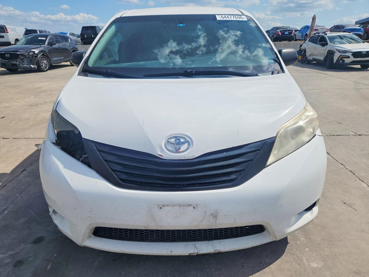 2015 Toyota Sienna L 7-passenger Белый vin: 5TDZK3DC4FS644176