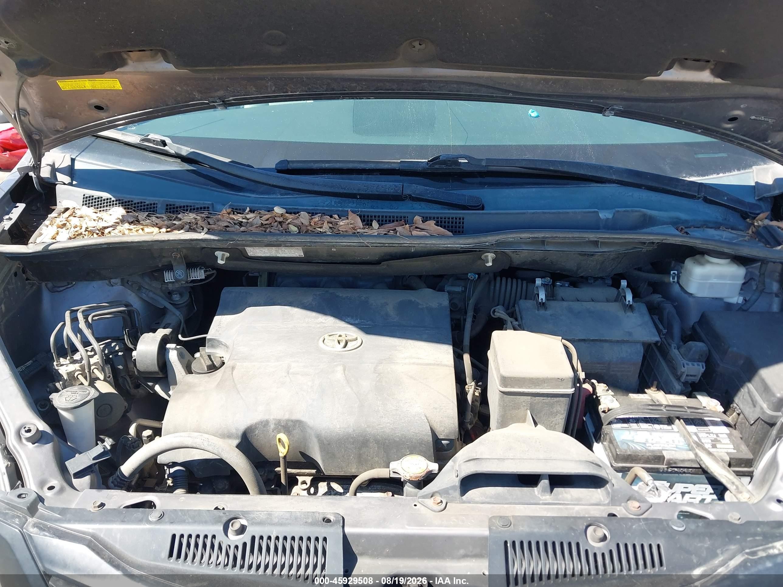 2013 Toyota Sienna L V6 7 Passenger Серый vin: 5TDZK3DC5DS305133
