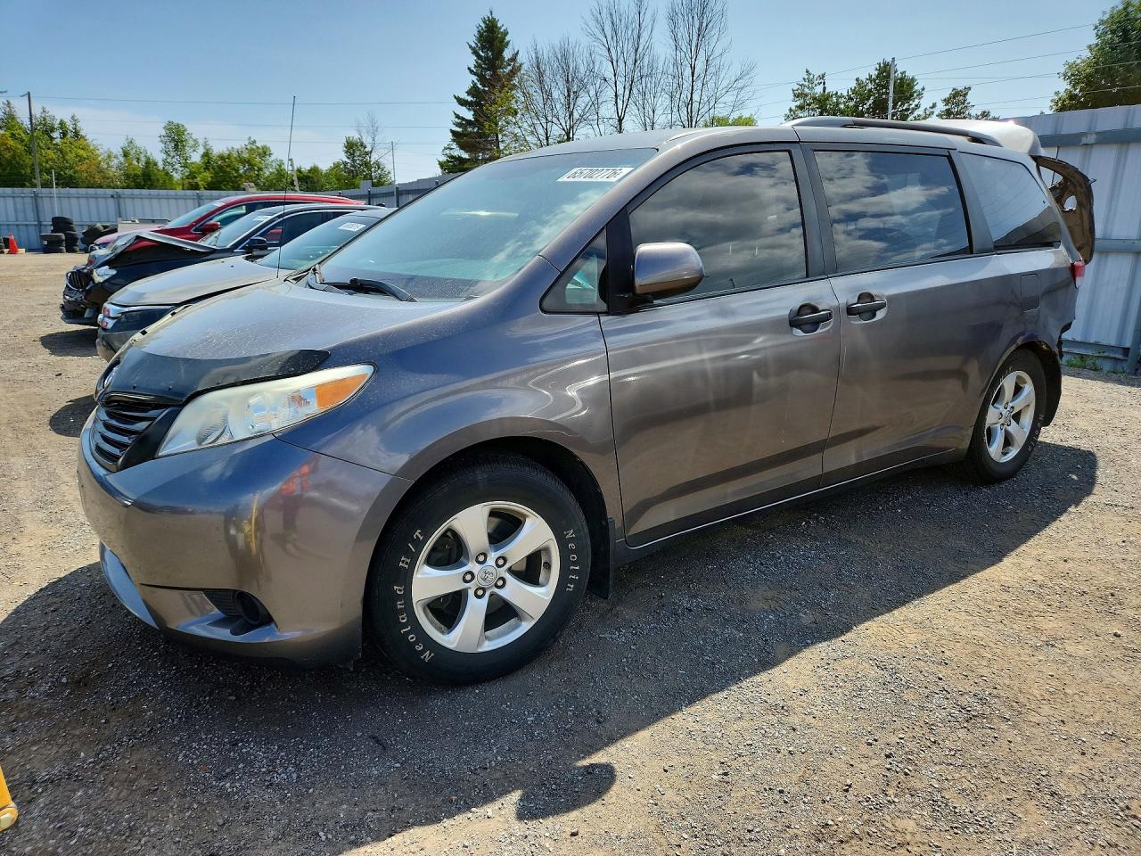 2014 Toyota Sienna L 7-passenger Gray vin: 5TDZK3DC5ES448438