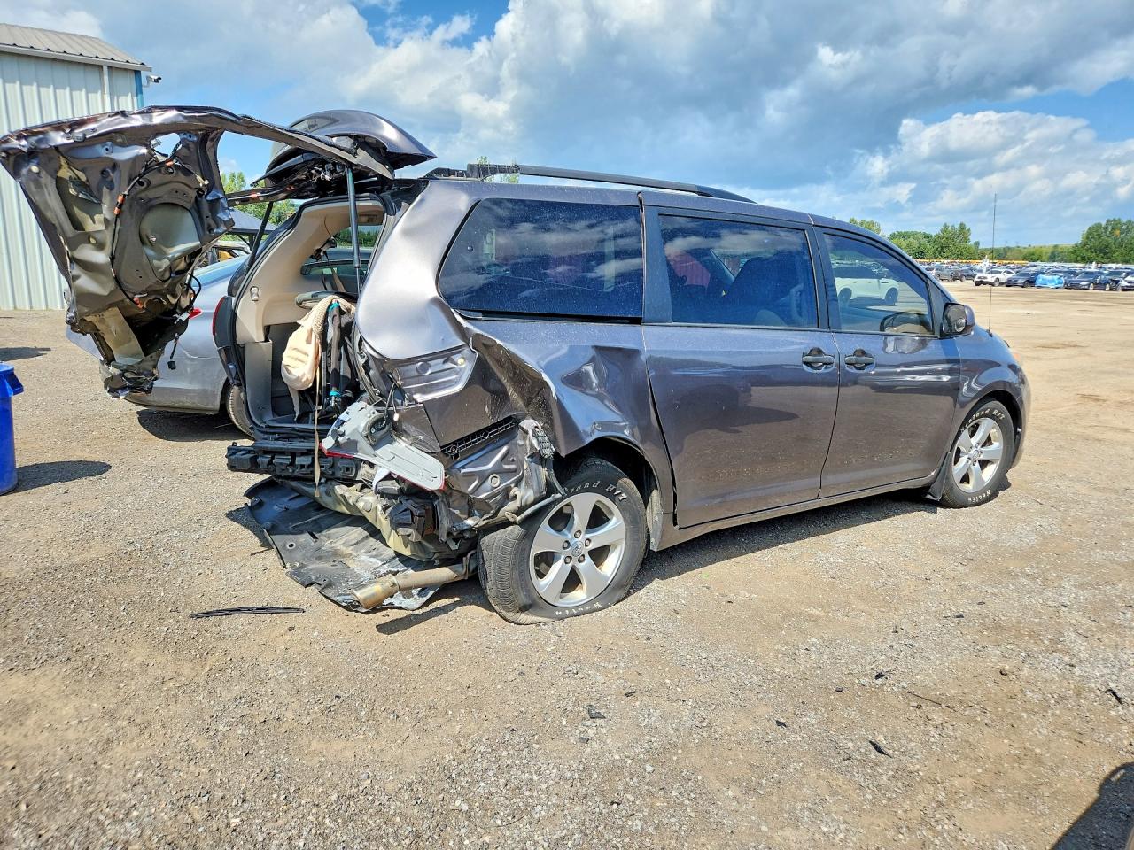 2014 Toyota Sienna L 7-passenger Gray vin: 5TDZK3DC5ES448438