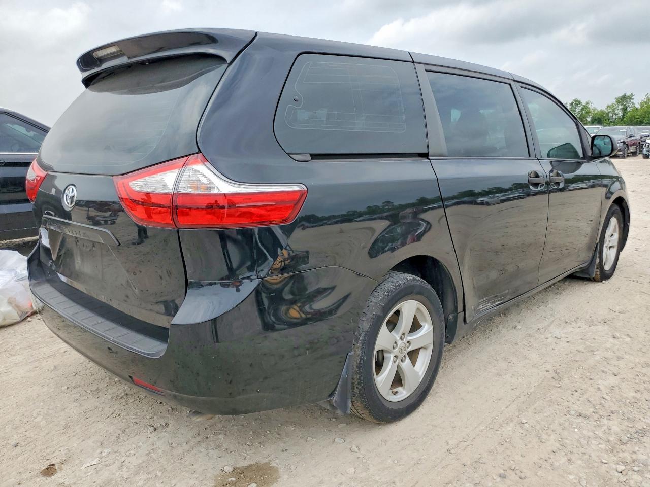 2015 Toyota Sienna L 7-passenger Black vin: 5TDZK3DC5FS541641