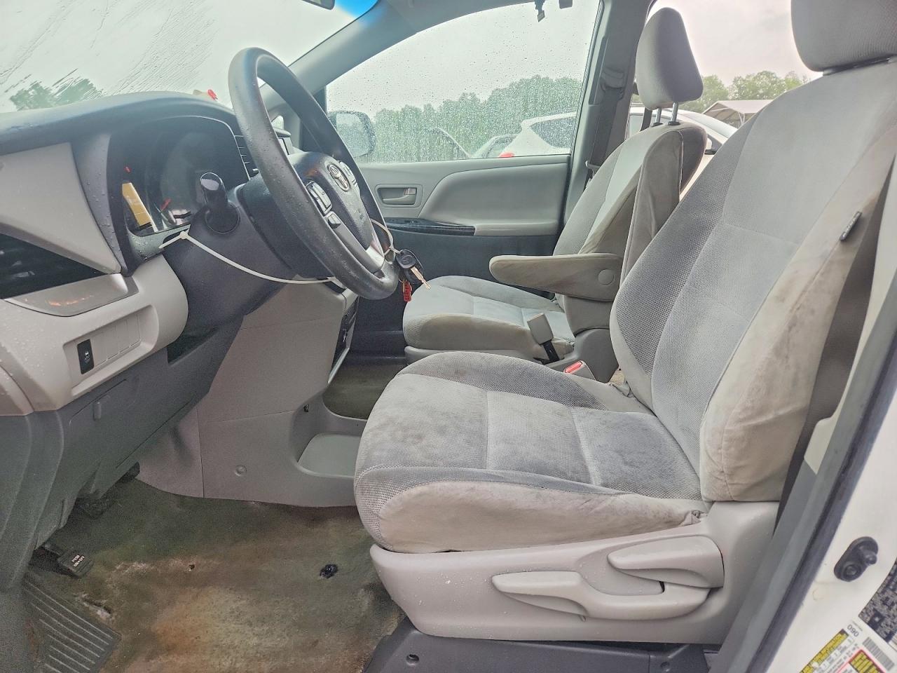2015 Toyota Sienna L 7-passenger White vin: 5TDZK3DC5FS605340