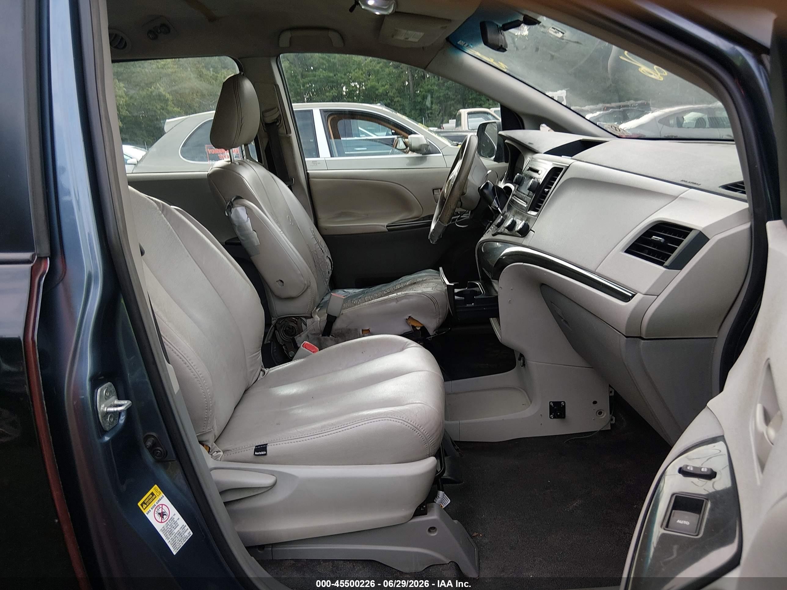 2013 Toyota Sienna L V6 7 Passenger Black vin: 5TDZK3DC7DS326484
