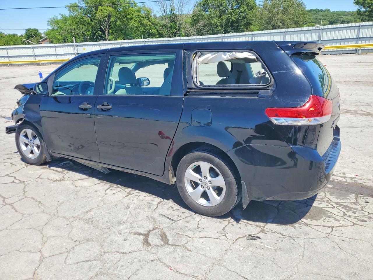 2014 Toyota Sienna L 7-passenger Black vin: 5TDZK3DC8ES480963