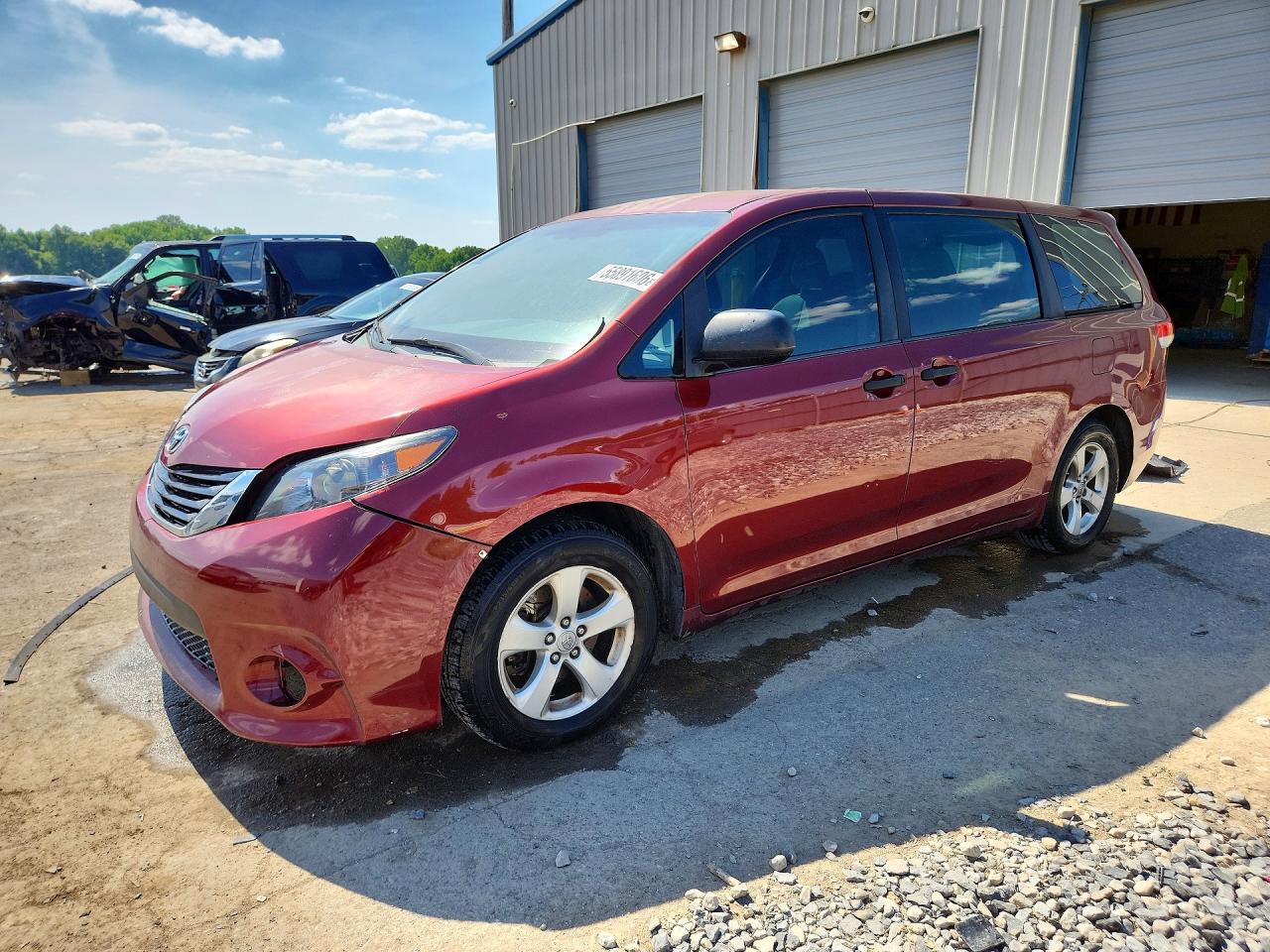 2013 Toyota Sienna L 7-passenger Burgundy vin: 5TDZK3DC9DS281841