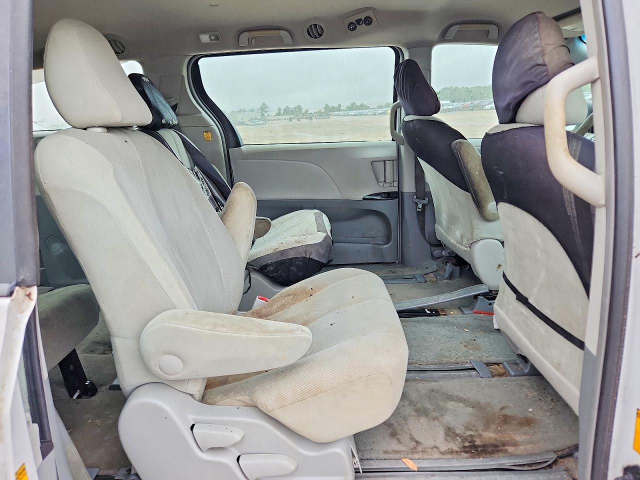 2013 Toyota Sienna L 7-passenger White vin: 5TDZK3DC9DS294539