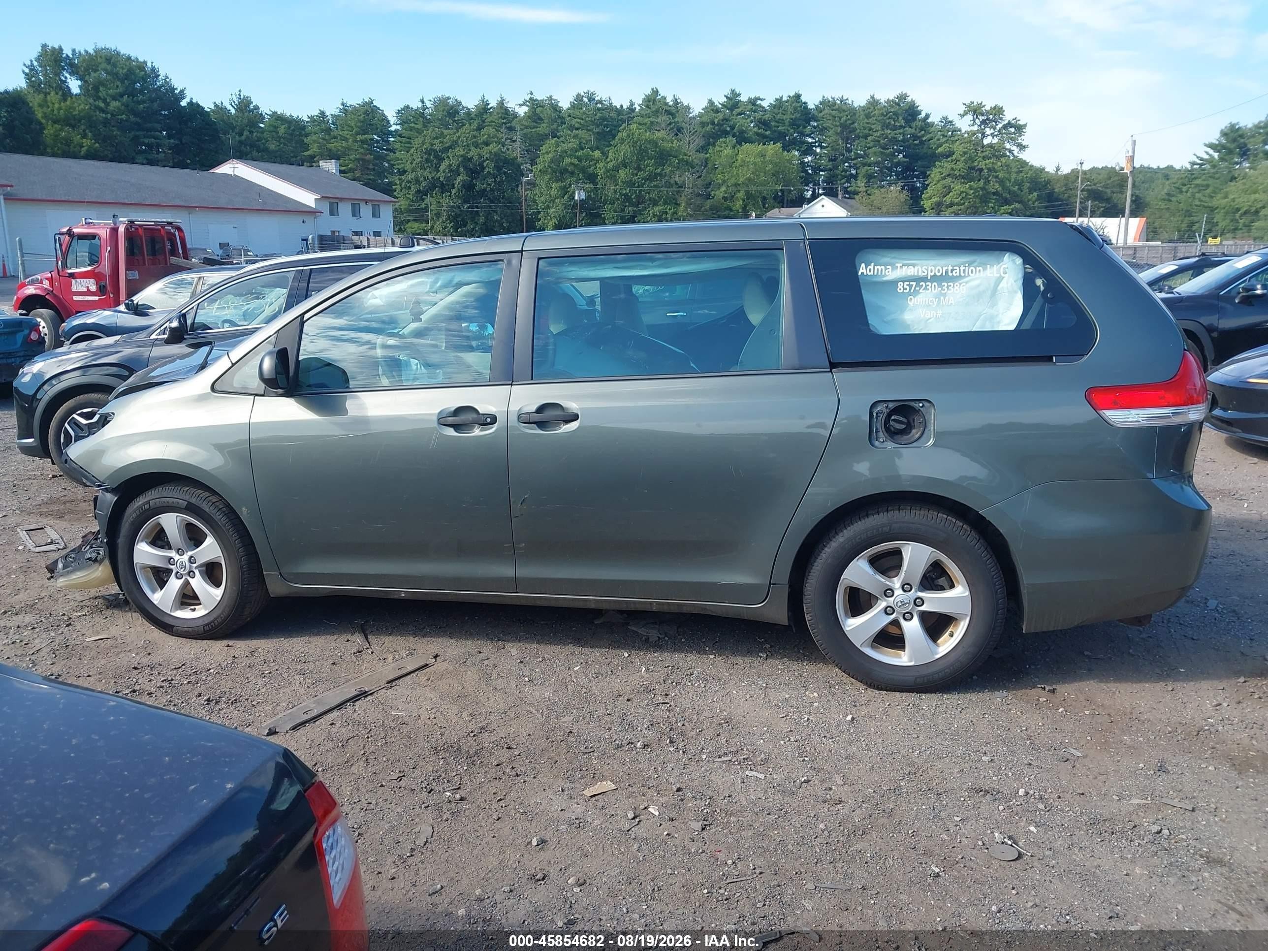 2014 Toyota Sienna L V6 7 Passenger Gray vin: 5TDZK3DC9ES407150