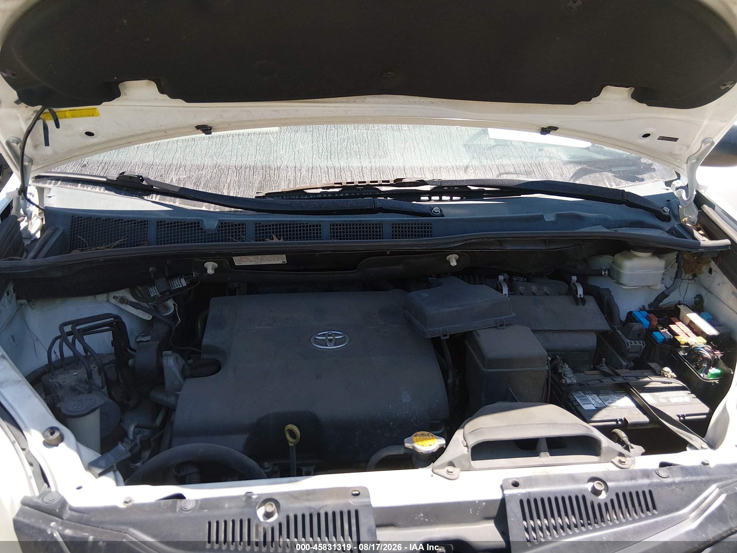 2014 Toyota Sienna L V6 7 Passenger Белый vin: 5TDZK3DC9ES526476