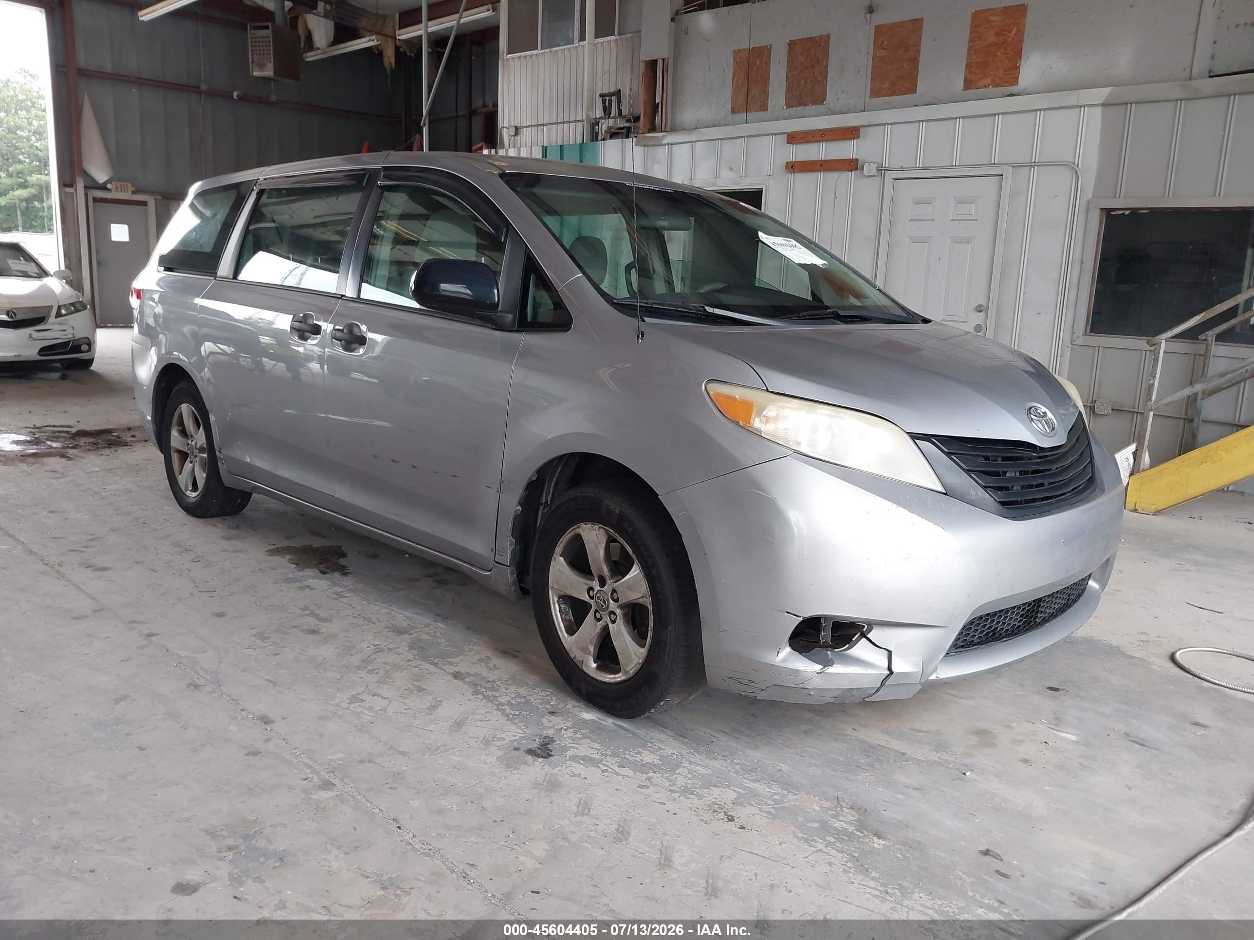 2012 Toyota Sienna Base V6 7 Passenger Teal vin: 5TDZK3DCXCS226670