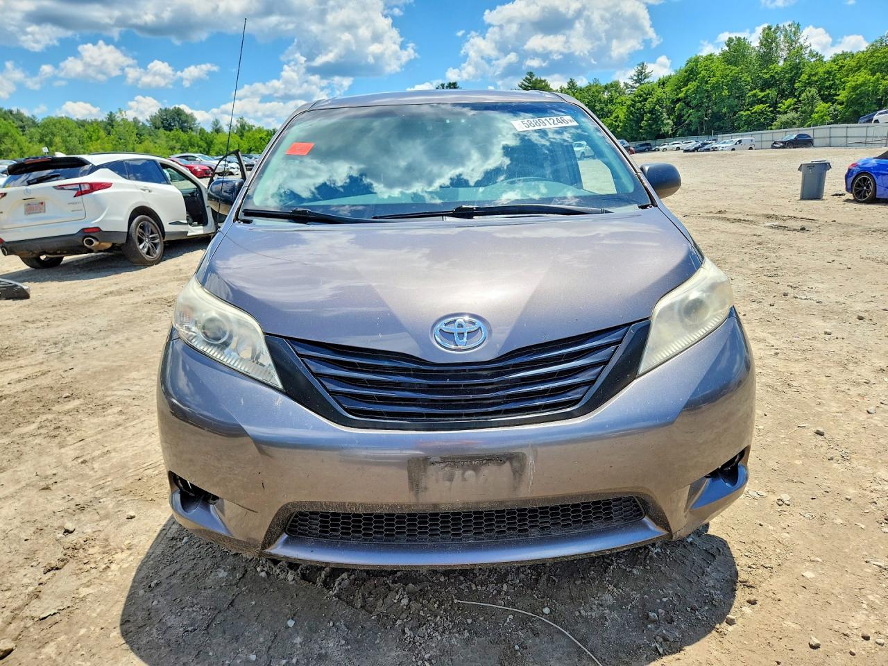 2013 Toyota Sienna L 7-passenger Gray vin: 5TDZK3DCXDS365568