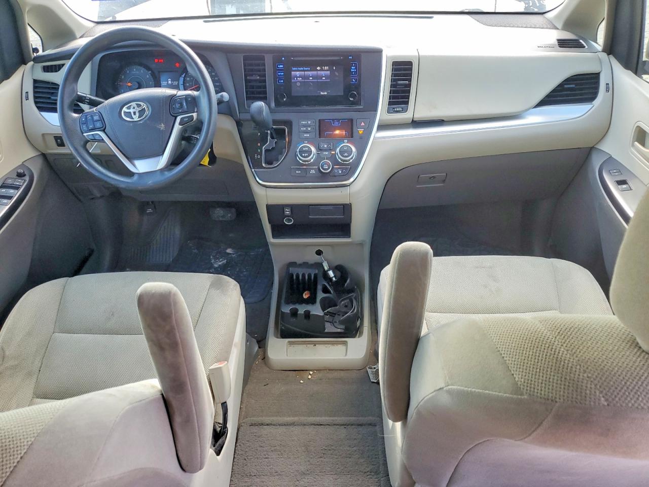 2015 Toyota Sienna L 7-passenger Black vin: 5TDZK3DCXFS528058