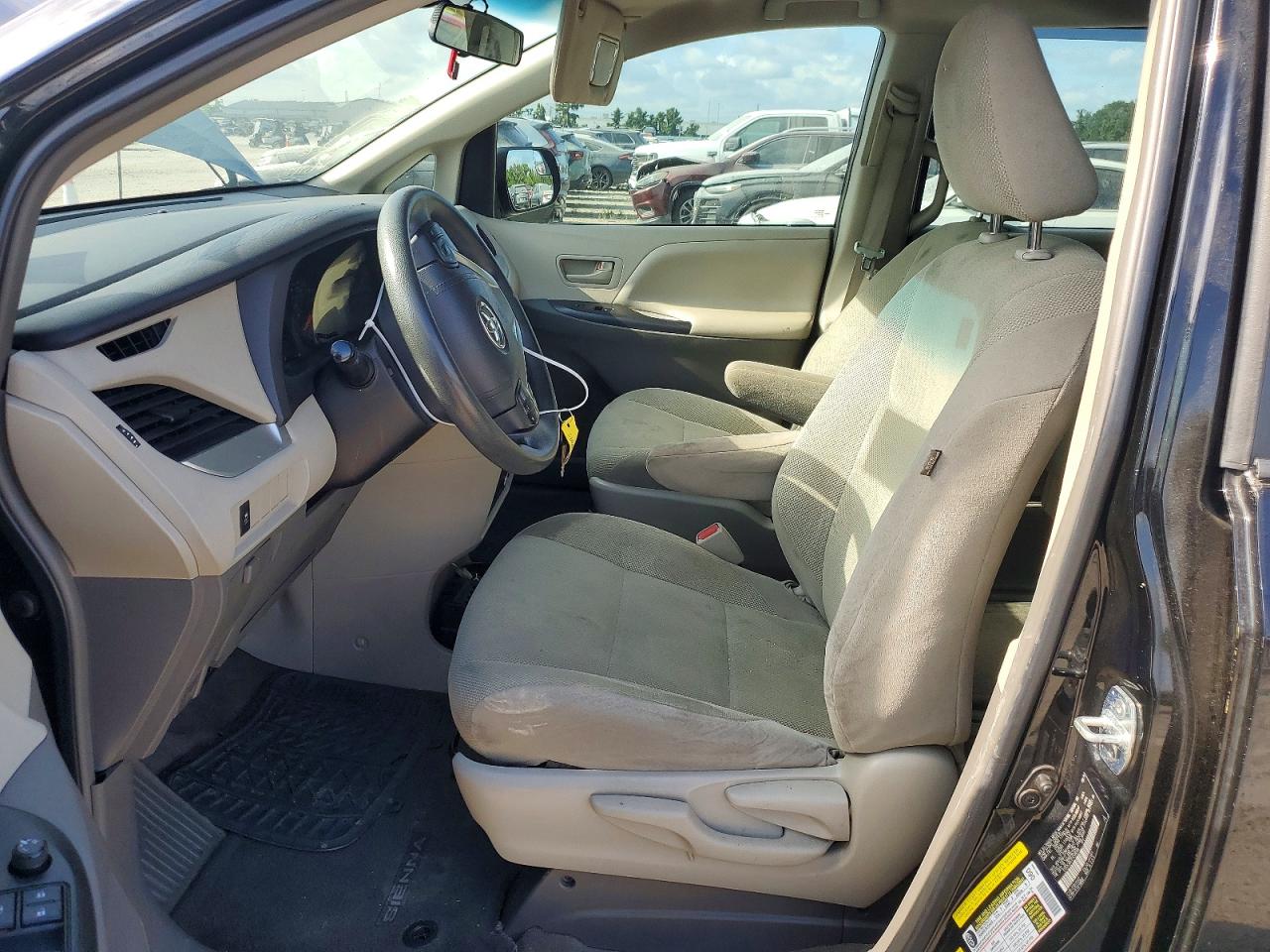 2015 Toyota Sienna L 7-passenger Black vin: 5TDZK3DCXFS528058