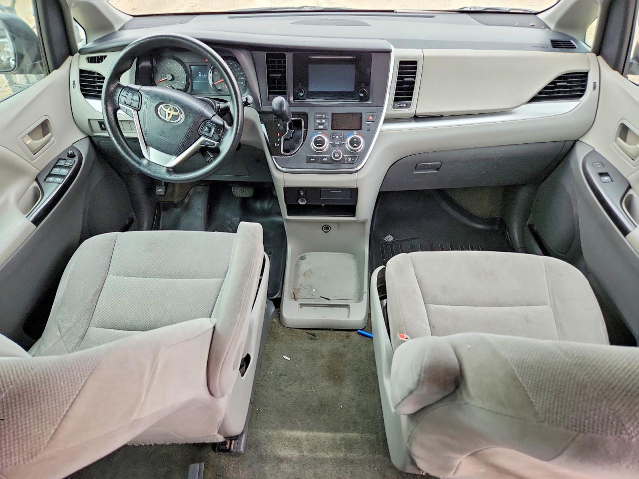 2015 Toyota Sienna L 7-passenger Gray vin: 5TDZK3DCXFS571525