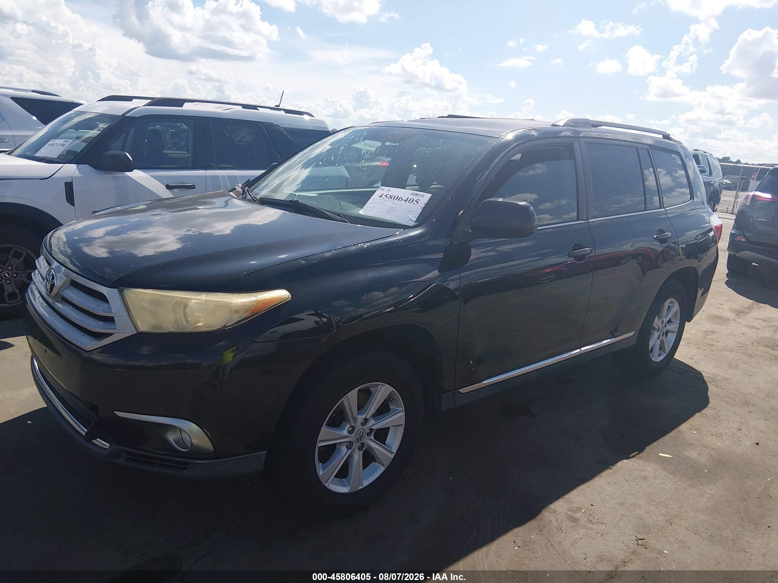 2011 Toyota Highlander Base V6 Black vin: 5TDZK3EH0BS032674