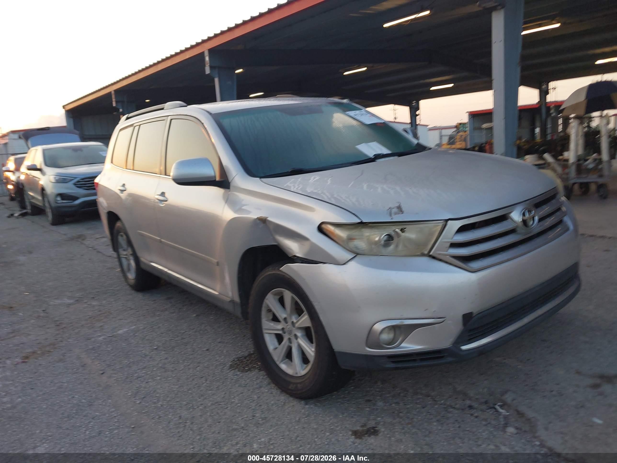 2012 Toyota Highlander Se V6 Silver vin: 5TDZK3EH0CS061559