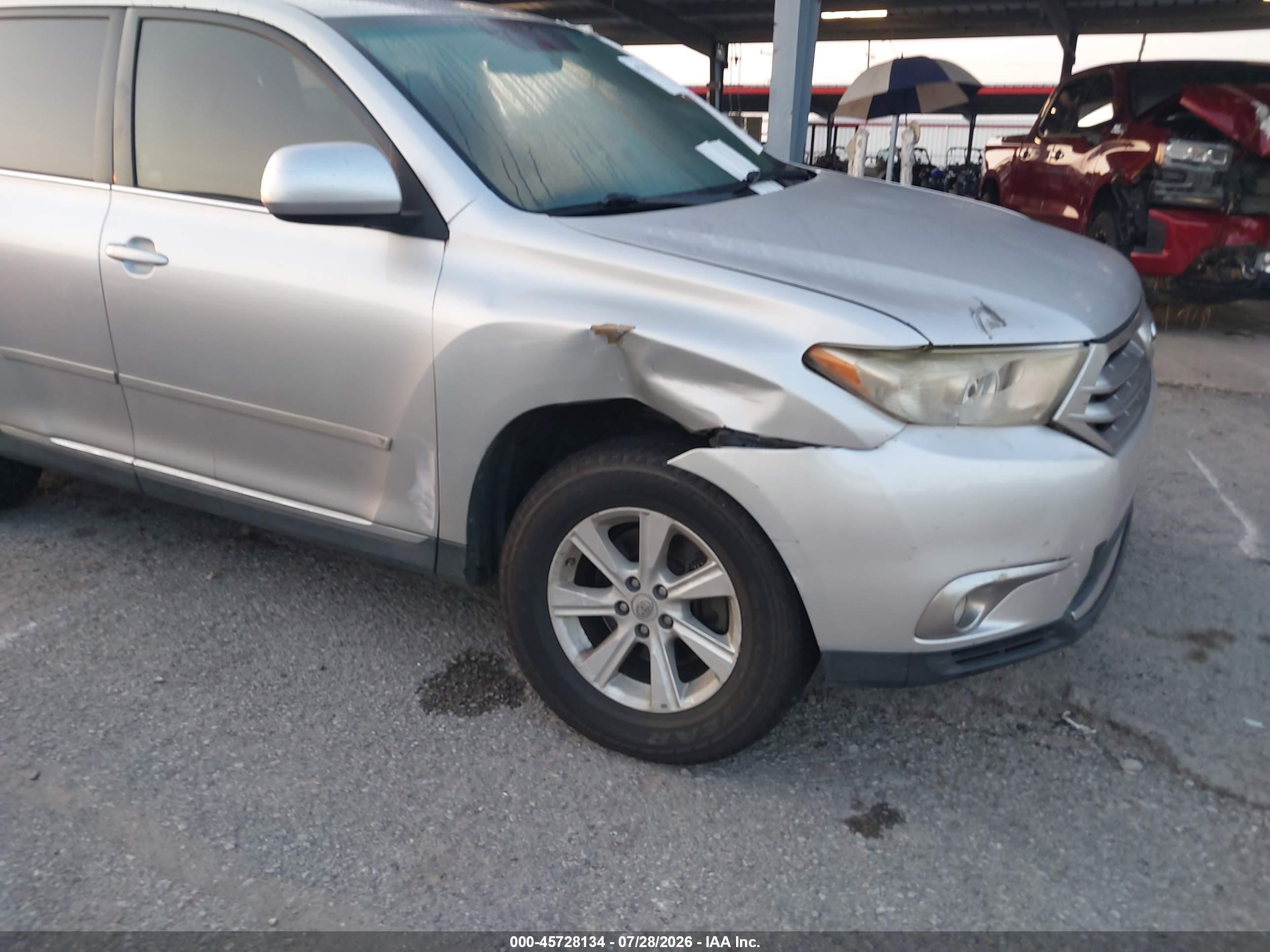 2012 Toyota Highlander Se V6 Silver vin: 5TDZK3EH0CS061559