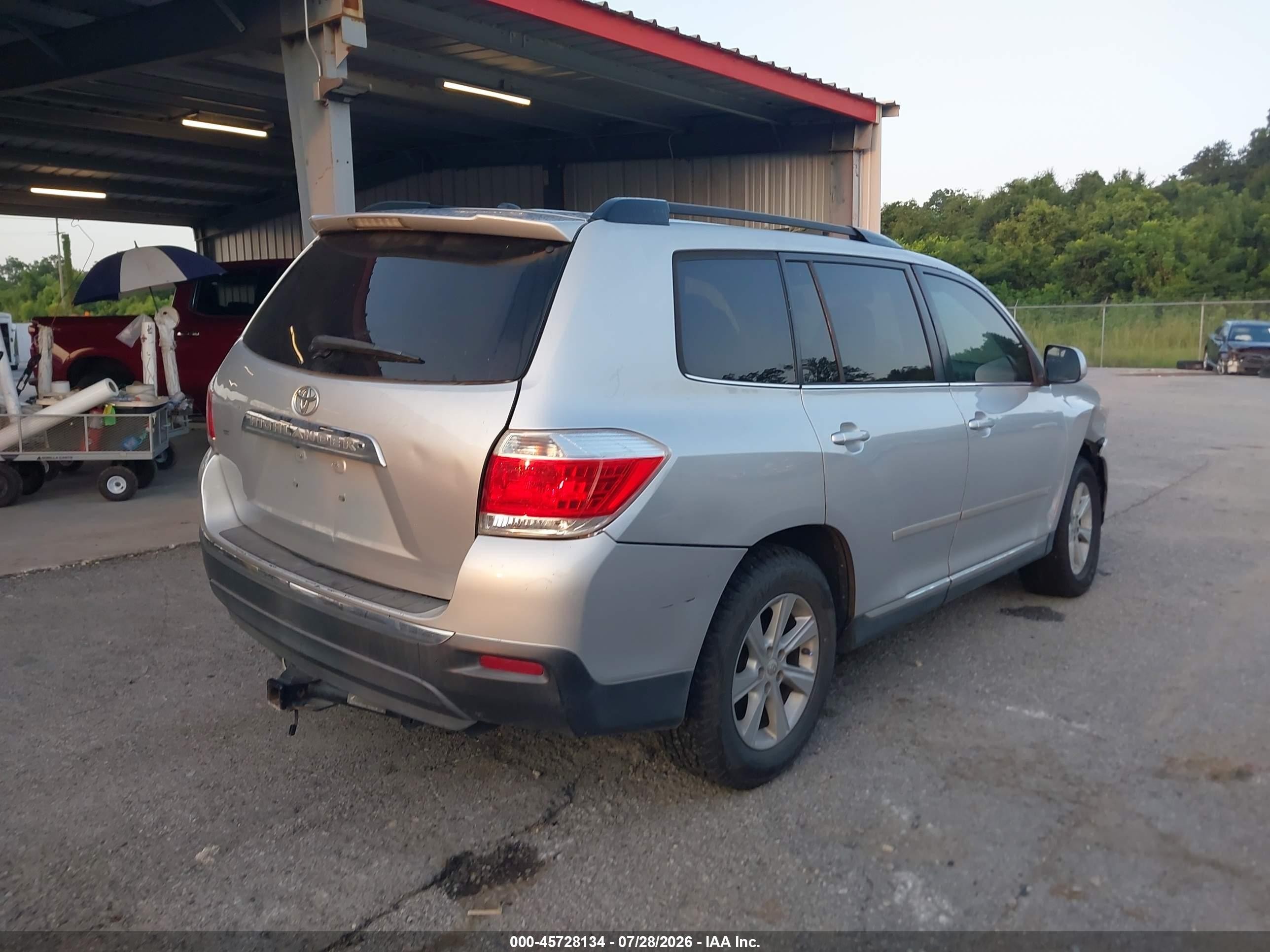 2012 Toyota Highlander Se V6 Silver vin: 5TDZK3EH0CS061559
