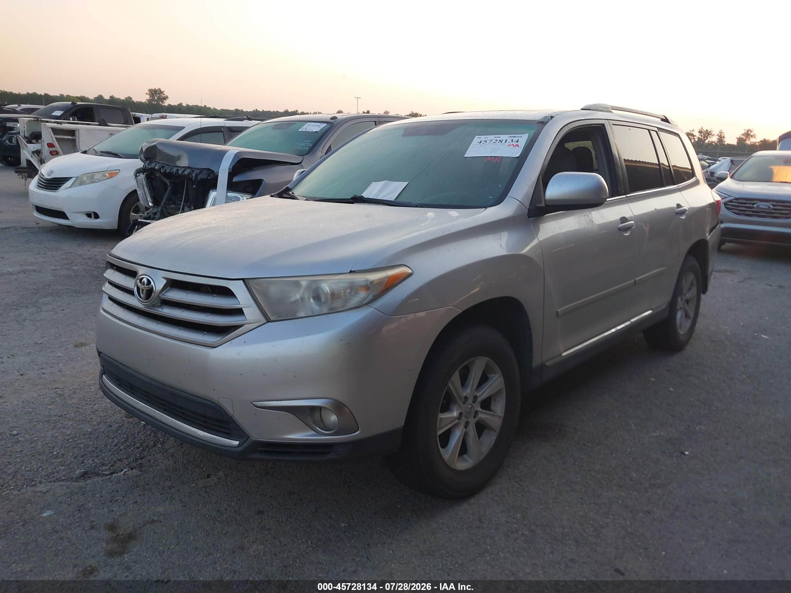 2012 Toyota Highlander Se V6 Silver vin: 5TDZK3EH0CS061559