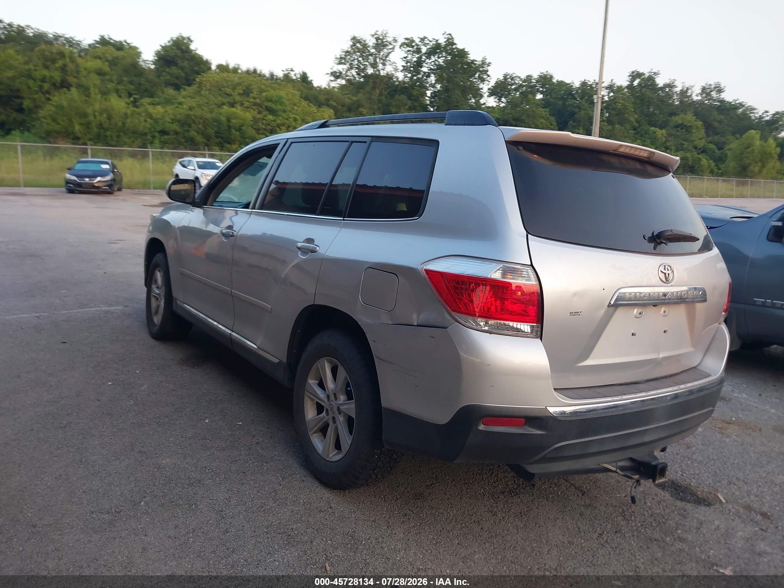 2012 Toyota Highlander Se V6 Silver vin: 5TDZK3EH0CS061559