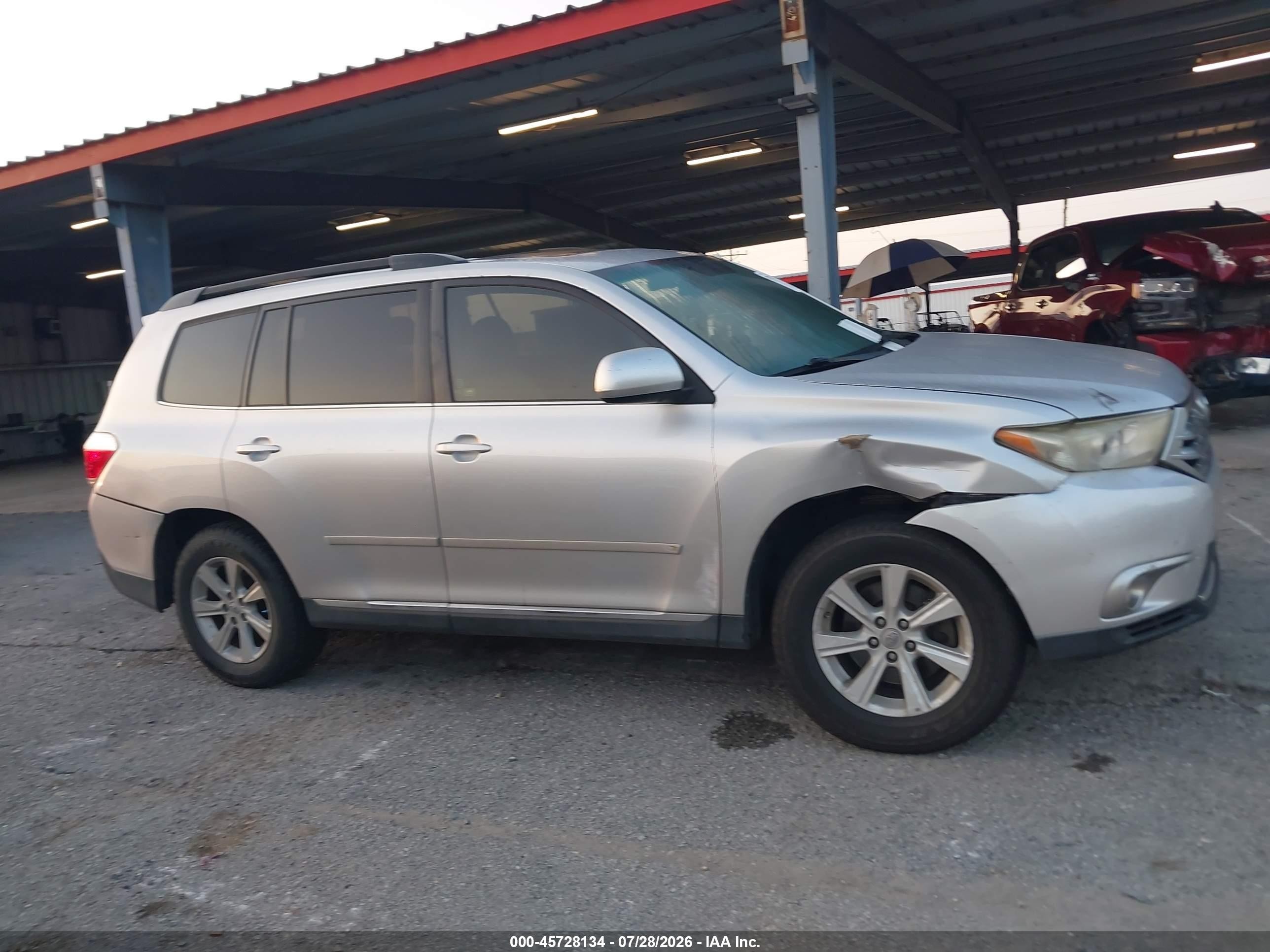 2012 Toyota Highlander Se V6 Silver vin: 5TDZK3EH0CS061559