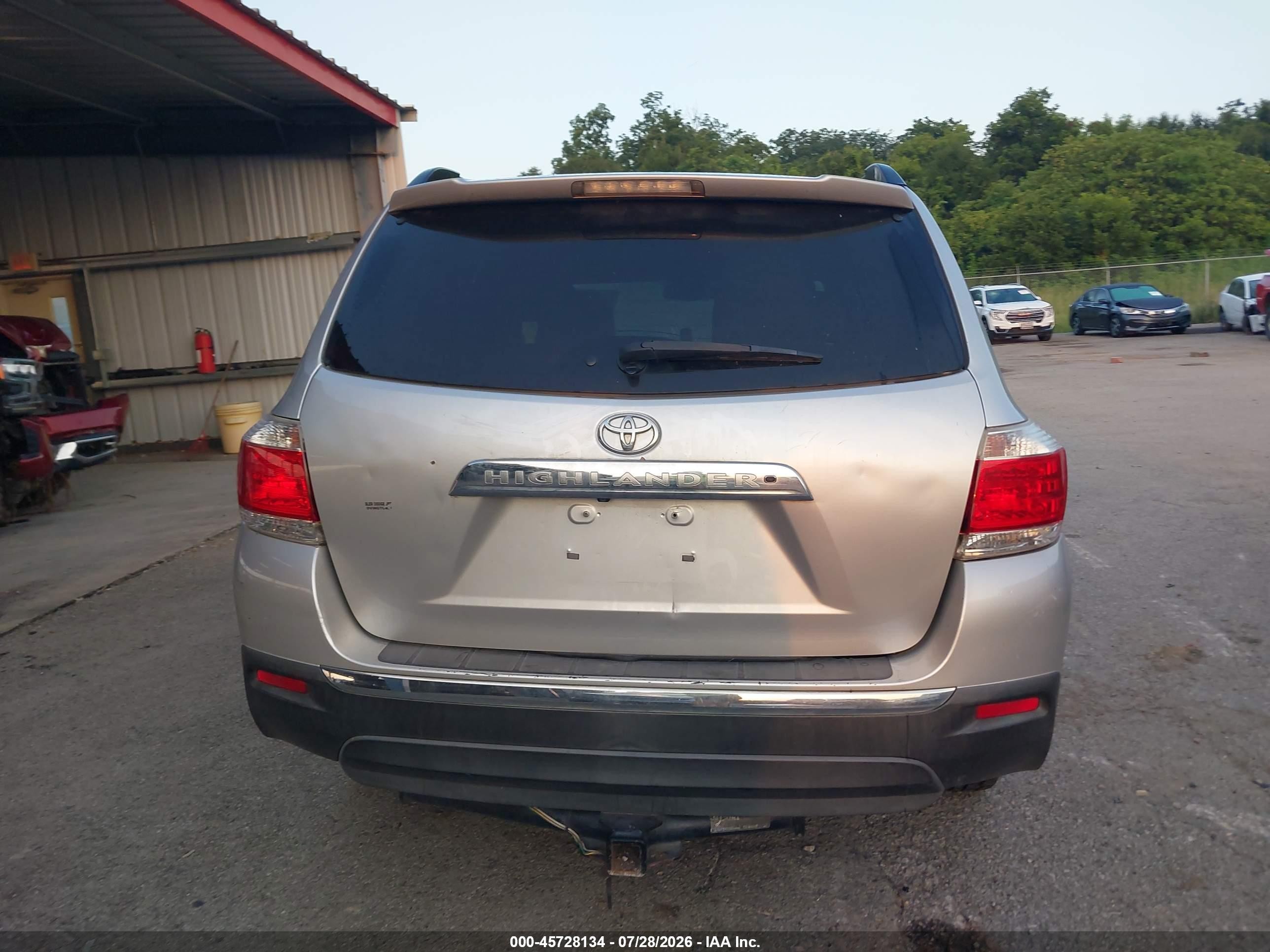 2012 Toyota Highlander Se V6 Silver vin: 5TDZK3EH0CS061559