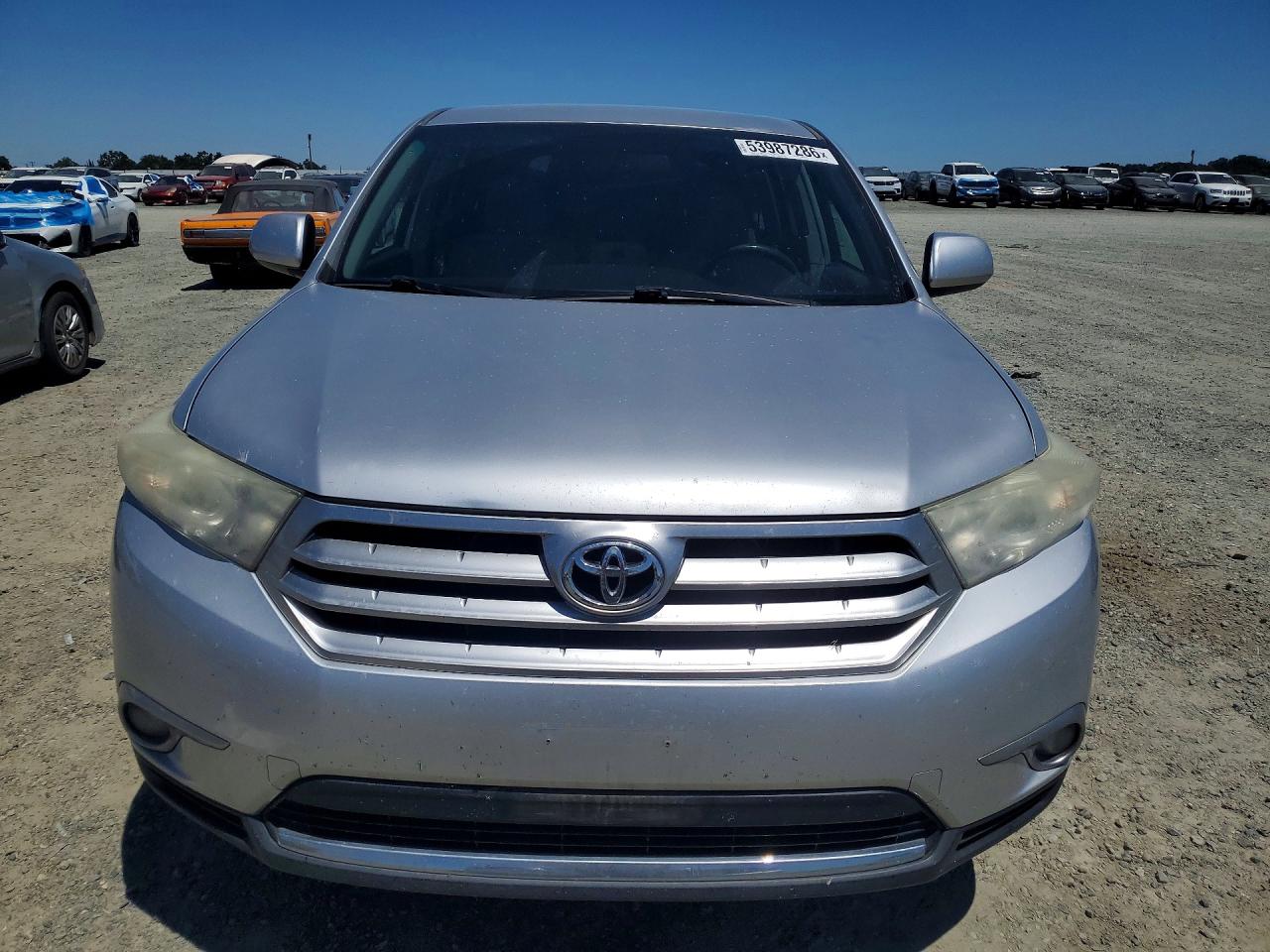 2012 Toyota Highlander Base Silver vin: 5TDZK3EH0CS070651