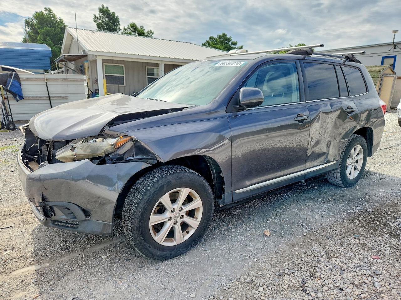 2011 Toyota Highlander Base Gray vin: 5TDZK3EH1BS025944