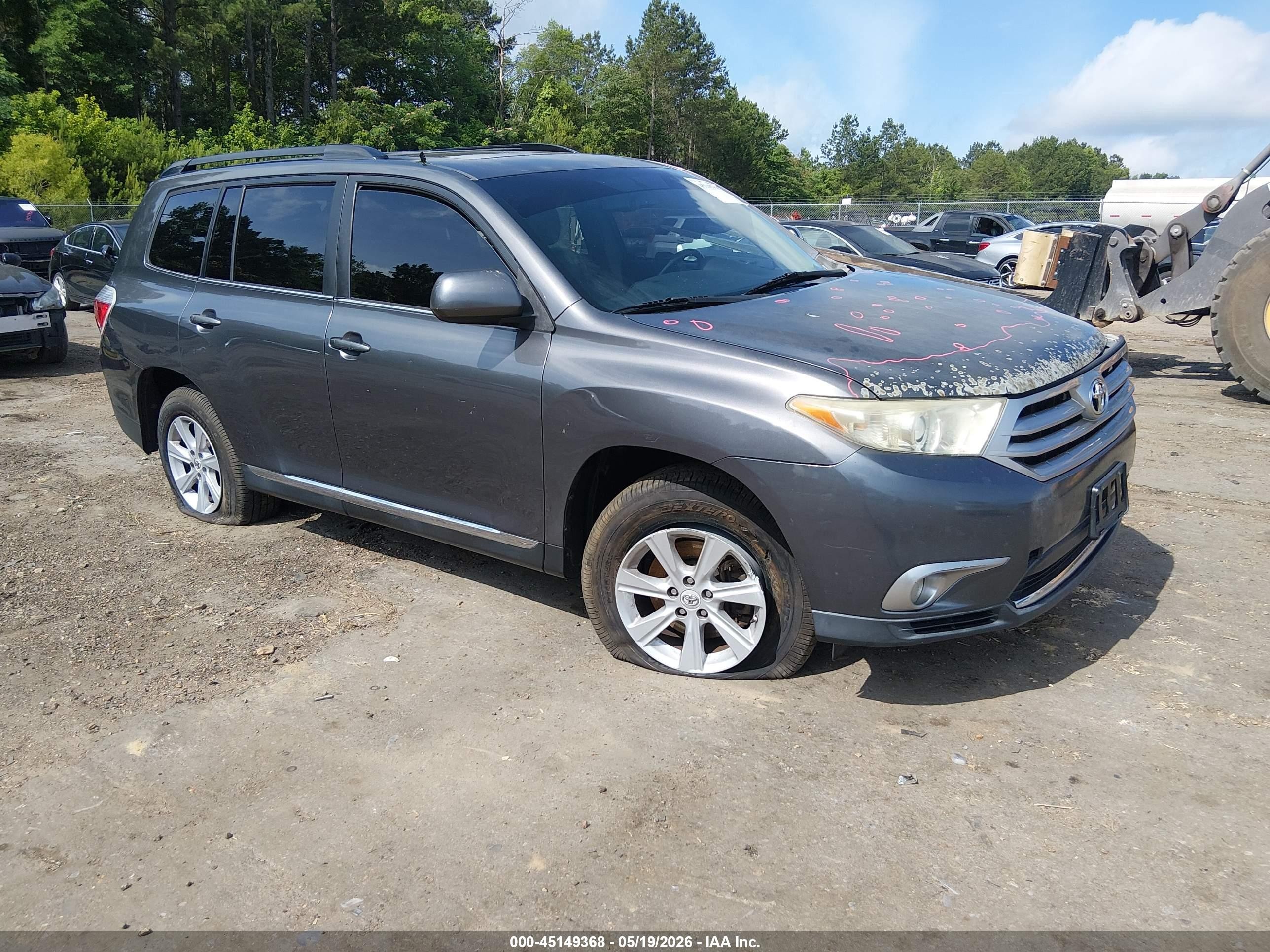 2011 Toyota Highlander Se V6 Gray vin: 5TDZK3EH1BS030383