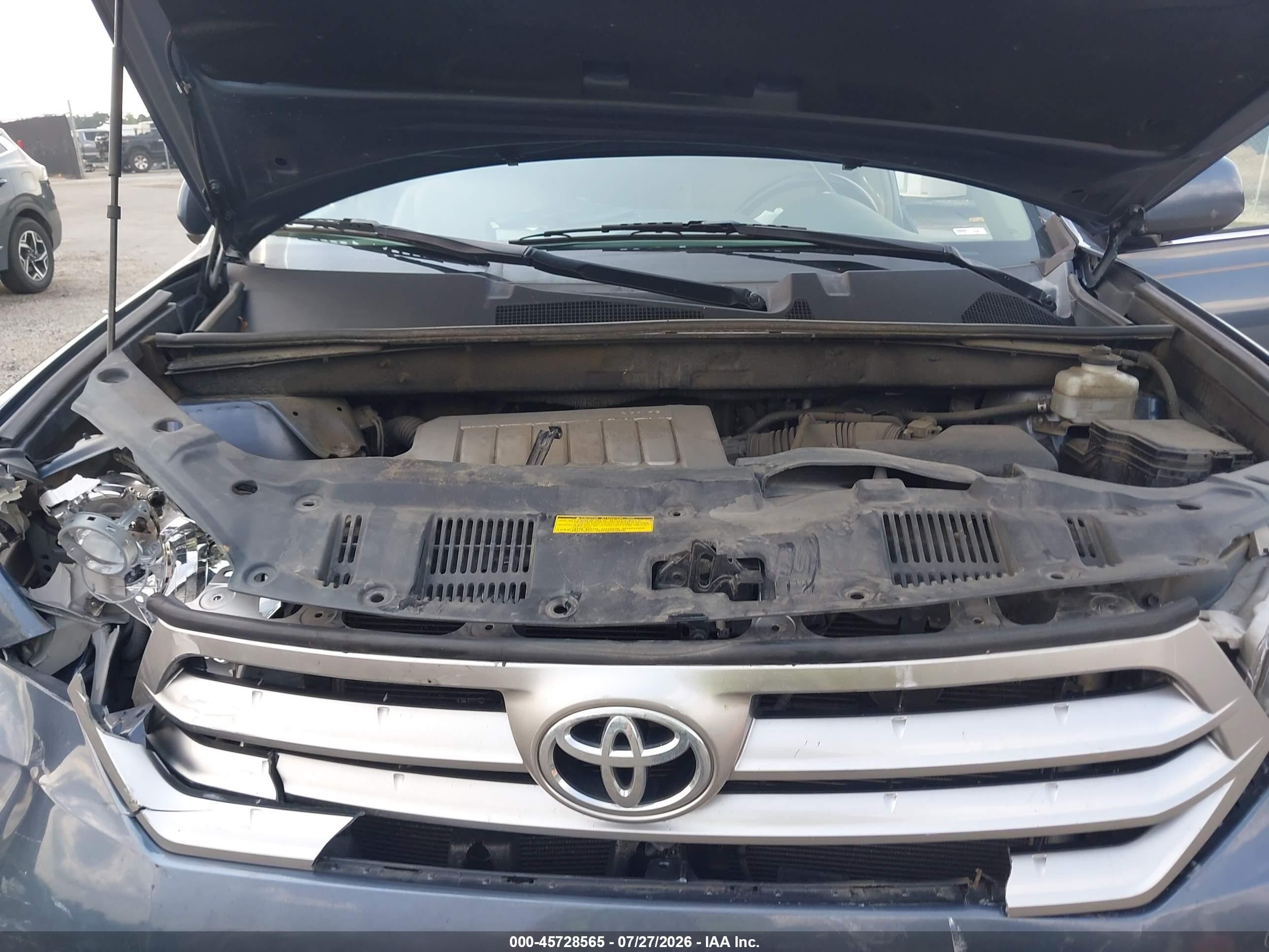 2012 Toyota Highlander Se V6 Blue vin: 5TDZK3EH1CS084008