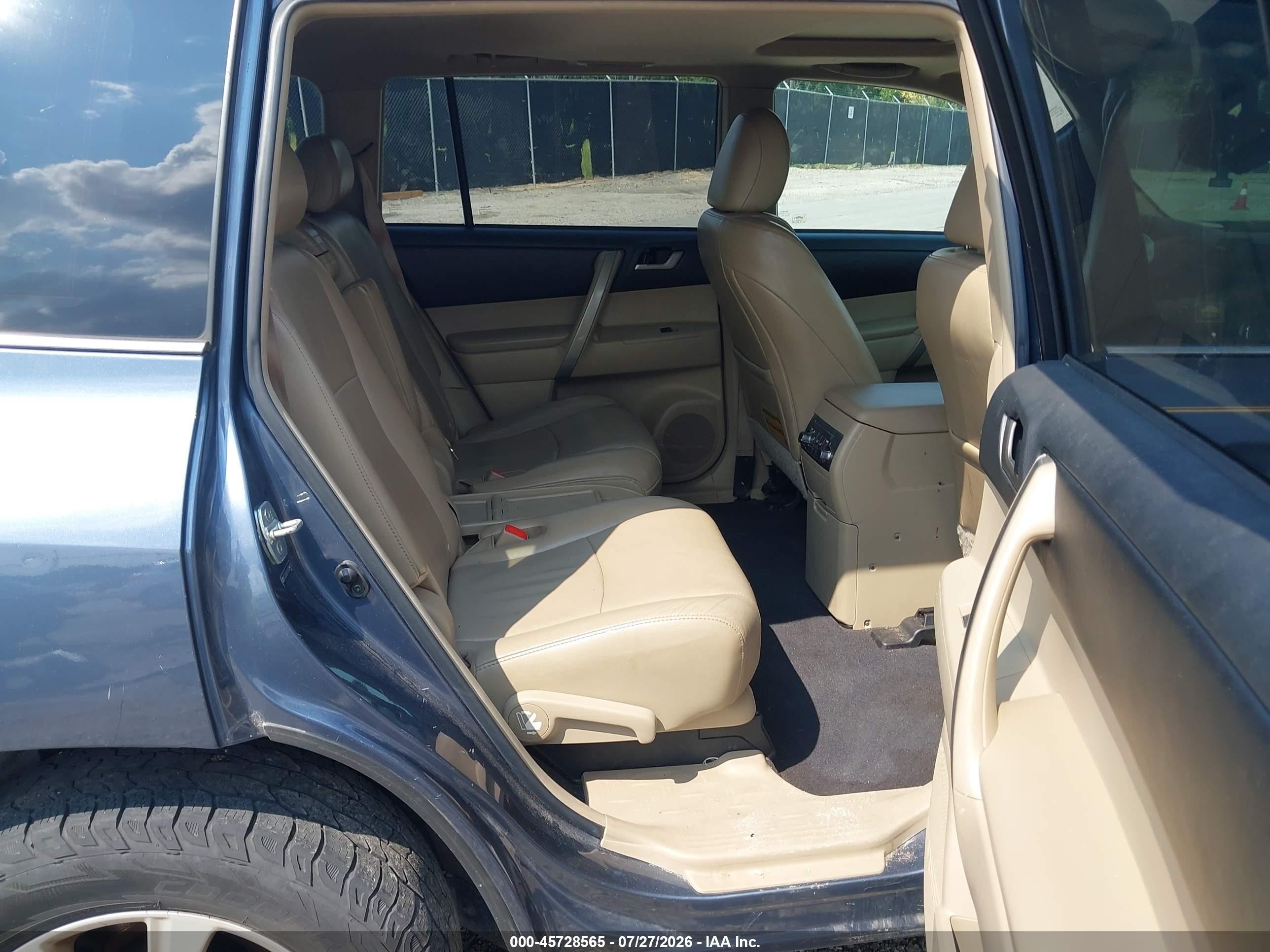 2012 Toyota Highlander Se V6 Blue vin: 5TDZK3EH1CS084008